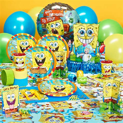 spongebob birthday party supplies